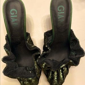 Female high heel mule